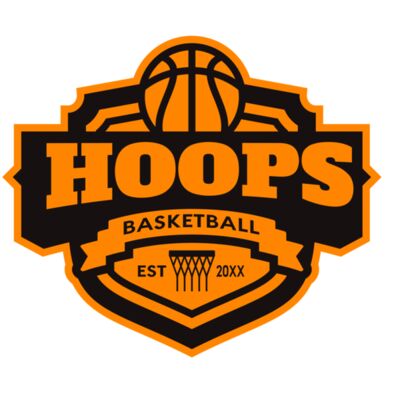 Hoops Basketball logo template 04 Thumbnail