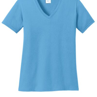 Sew N Sttiches -Ladies Core Cotton V Neck Tee Thumbnail