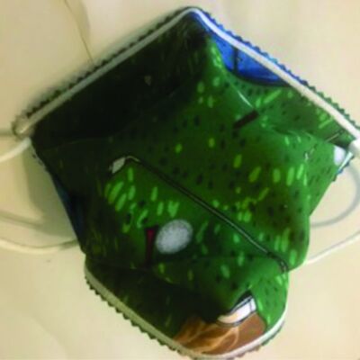 FACEMASK - NON-MEDICAL HOMEMADE MASK -2-PLY CLOTH - WASHABLE- GOLF BAGS AND CLUBS Thumbnail