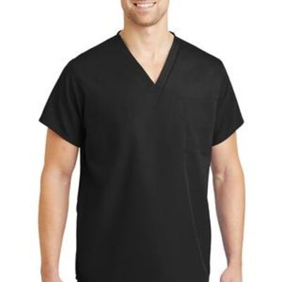 SEW N STITCHES - CORNERSTONE Unisex V neck Scrub Top Thumbnail