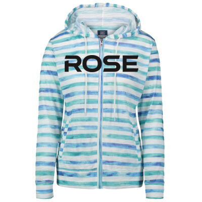 ROSE - MV SPORT - Women's Slub Jersey Printed Full-Zip Sweatshirt Thumbnail